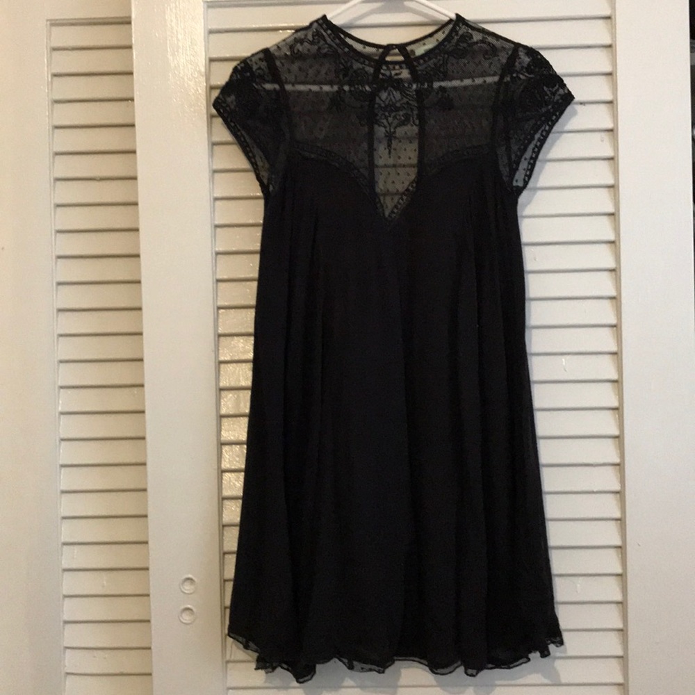 Black mini dress